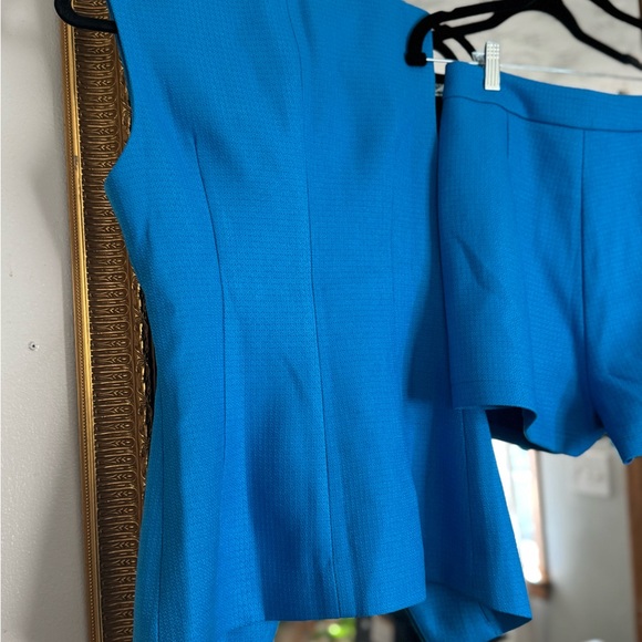 NWT Commense Blue Buttoned Vest and Shorts Set - Picture 8 of 12